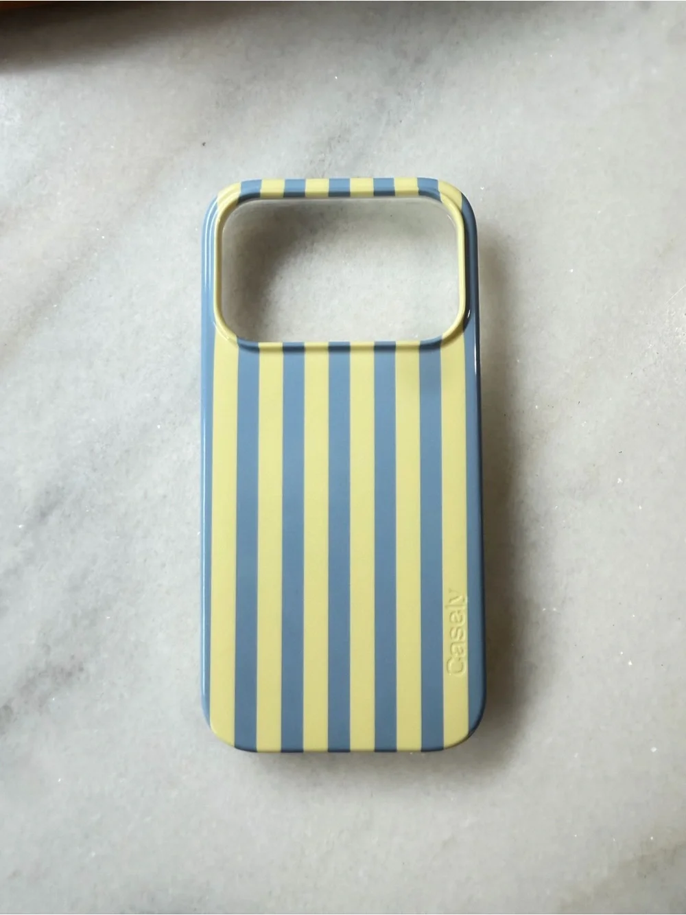 Casely Gray & Yellow Stripe iPhone 17 Pro Case